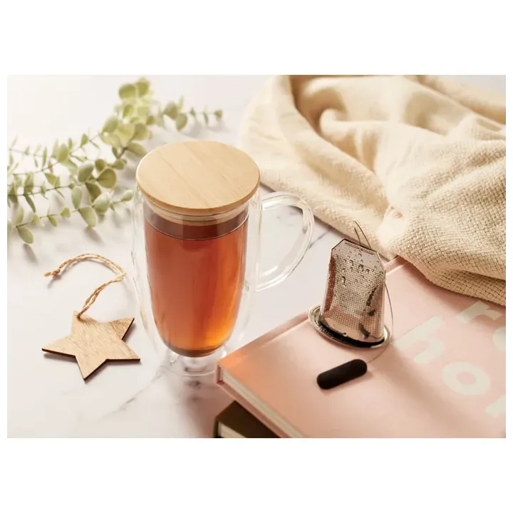 Double wall glass mug 450ml - MO2673 (MOCN#22)
